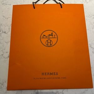 Large Hermes authentic paper empty shopping bag